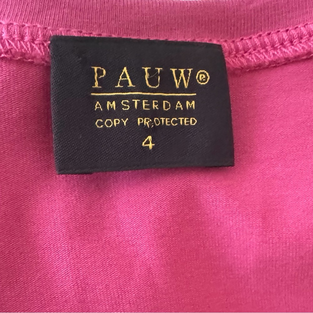 PAUW Amsterdam sleeveless top cotton blend Sz 4 (XL) muted red/pink Orig.$115. - Picture 5 of 10